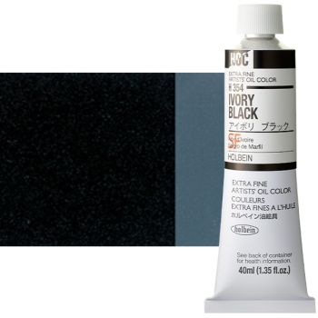 Holbein Extra-Fine Artists' Oil Color 40 ml Tube - Ivory Black 