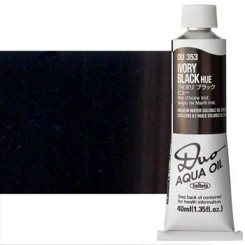 Holbein Due Aqua WaterSoluble Oil Color Ivory Black Hue 40ML