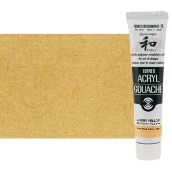 Turner Acryl Gouache Matte Acrylics 20 ml - Japanesque Ivory Yellow 