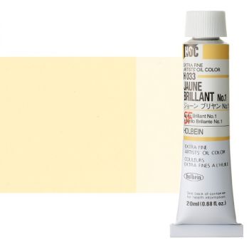 Holbein Extra-Fine Artists' Oil Color 20 ml Tube - Jaune Brilliant No.1 