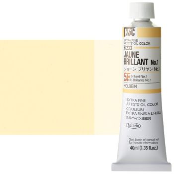 Holbein Extra-Fine Artists' Oil Color 40 ml Tube - Jaune Brilliant No.1