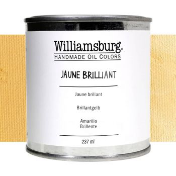 Williamsburg Handmade Oil Paint - Jaune Brilliant, 237ml Can