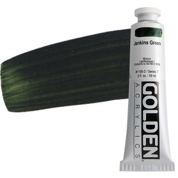 GOLDEN Heavy Body Acrylics - Jenkins Green, 2oz Tube