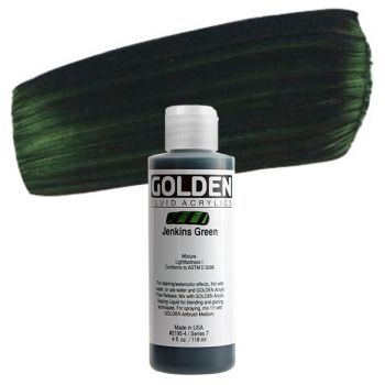 GOLDEN Fluid Acrylics Jenkins Green 4 oz