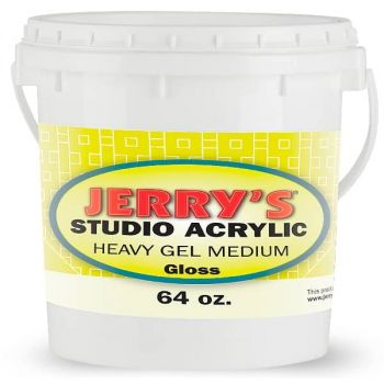 Studio Acrylic Gloss Heavy Gel Medium 64oz Jerry's Mediums, 1/2gallon