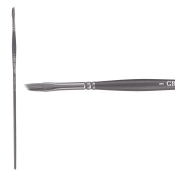 Jack Richeson Grey Matters Series 9826 Long Handle Sz 1 Angle Synthetic Acrylic Brush