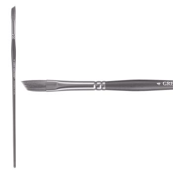 Jack Richeson Grey Matters Series 9826 Long Handle Sz 4 Angle Synthetic Acrylic Brush