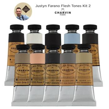 Justyn Farano Charvin Extra Fine Oils Flesh Tones Artist Signature Kit 2