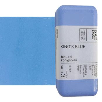 R&F Encaustic Handmade Paint 104 ml Block - King's Blue