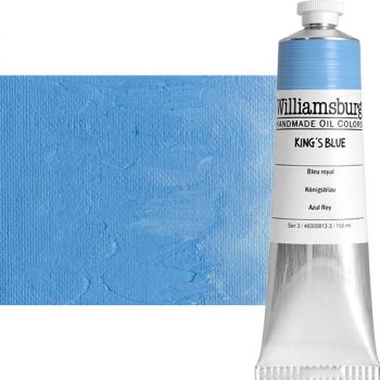 Williamsburg Handmade Oil Paint - King's Blue, 150ml Tube