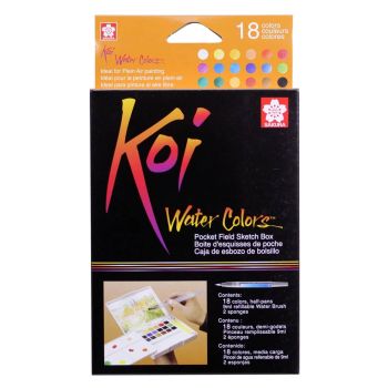 Koi Watercolor Brush Pan (18 Colors)