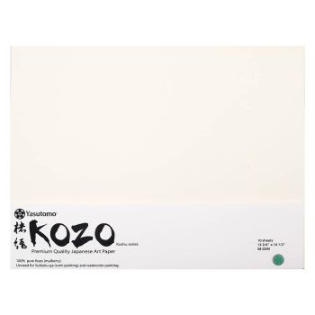 Yasutomo Kozo Art Paper 58 gsm 13.75in x 10.5in Sheet (10-Pack)