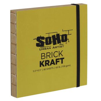 SoHo Brick Kraft Paper Journal 100 GSM 5.5" x 5.5", 80 Sheets