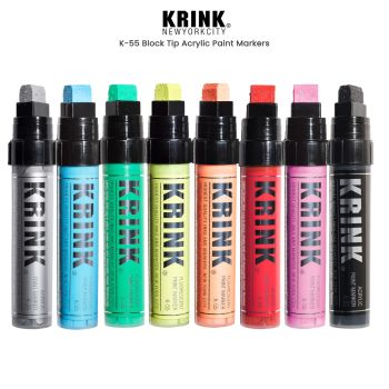 Krink K-55 Acrylic Paint Block Tip Markers