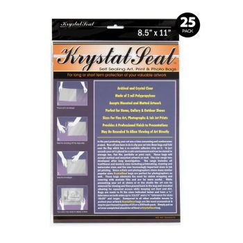 Krystal Seal Archival Art And Photo Bags 8-1/2"x11" (25 Pack)