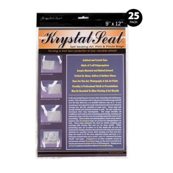 Krystal Seal Archival Art And Photo Bags 9"x12" (25 Pack)