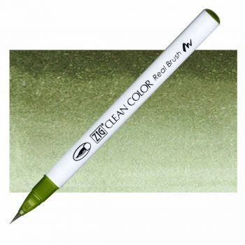 Kuretake Zig Clean Color Brush Marker Olive Green