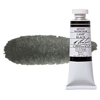 M. Graham Artists' Watercolor 15ml - Lamp Black