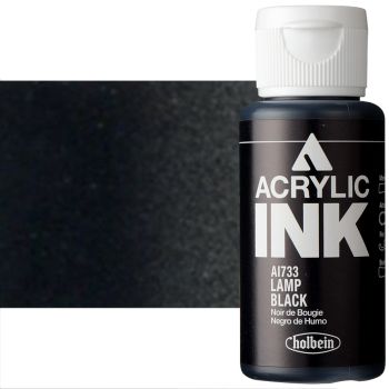 Holbein Acrylic Ink 30ml Lamp Black