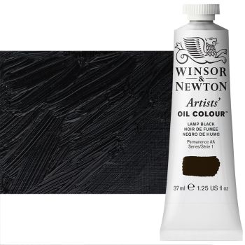 Winsor & Newton Artists' Oil Color 37 ml Tube - Lamp Black