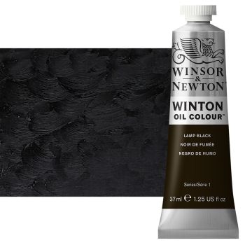 Winton Oil Color 37ml Tube - Lamp Black