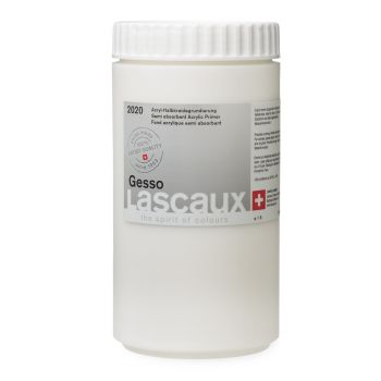 Lascaux Acrylic Primer Gesso 1 liter (1000 ml Jar)