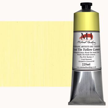 Michael Harding Handmade Artists Oil Color 225ml - Lead Tin Yellow Lemon