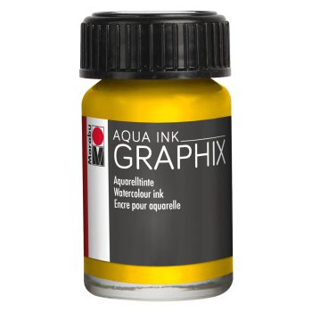 Marabu Graphix Aqua Ink 15ml Lemon (020)