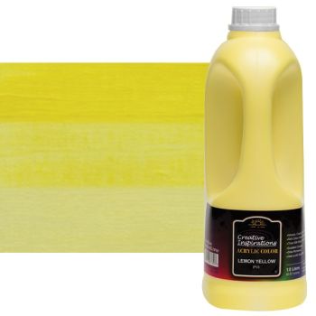 Creative Inspirations Acrylic Paint Lemon Yellow 1.8 liter jug