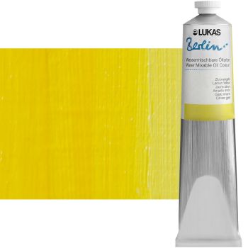 LUKAS Berlin Water Mixable Oil Lemon Yellow 200 ml Tube