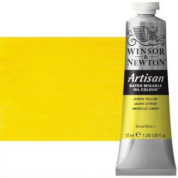 Winsor & Newton Artisan Water Mixable Oil Color - Lemon Yellow, 37ml Tube