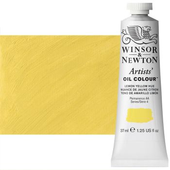 Winsor & Newton Artists' Oil Color 37 ml Tube - Lemon Yellow Hue