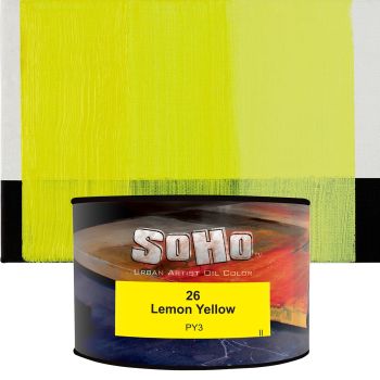 SoHo Artist Oil Color Lemon Yellow 430ml Can