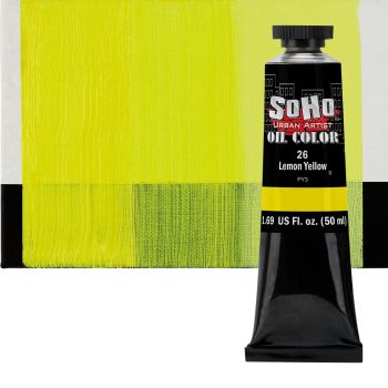 SoHo Artist Oil Color Lemon Yellow 50ml Tube 