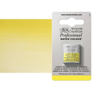 Winsor & Newton Professional Watercolor Half Pan - Lemon Yellow Hue
