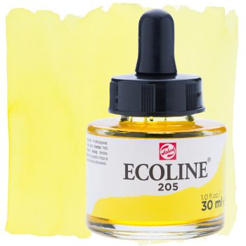 Ecoline Liquid Watercolor 30ml Pipette Jar Lemon Yellow