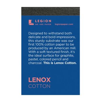 Lenox Mini White Cotton 250 gsm 2.5x3.75 Pad 15 Sheets