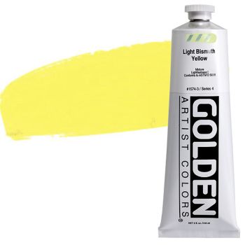 GOLDEN Heavy Body Acrylics - Light Bismuth Yellow, 5oz Tube