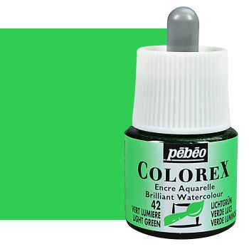 Pebeo Colorex Watercolor Ink Light Green, 45ml