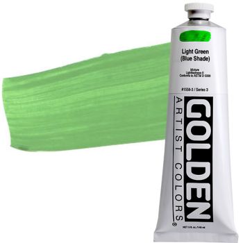 GOLDEN Heavy Body Acrylics - Light Green (Blue Shade), 5oz Tube