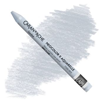 Caran d'Ache Neocolor II Water-Soluble Wax Pastels - Light Grey, No. 003