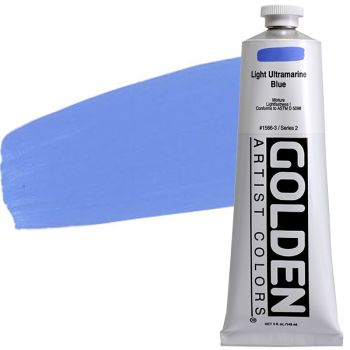 GOLDEN Heavy Body Acrylics - Light Ultramarine Blue, 5oz Tube