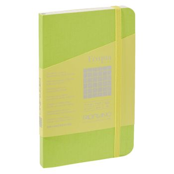 Fabriano EcoQua+ Notebook 3.5 x 5.5" Grid Stitch-Bound Lime