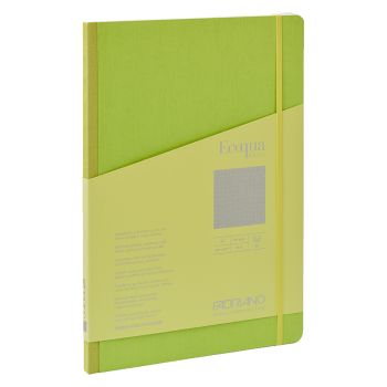 Fabriano EcoQua+ Notebook 8.3 x 11.7" Fabric Dot Grid Lime
