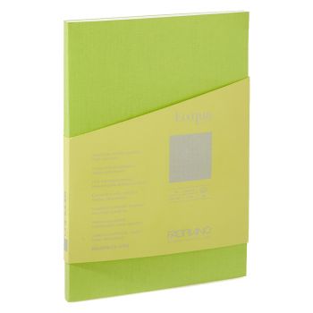 Fabriano EcoQua+ Notebook 5.8 x 8.3" Dot Grid Glue-Bound Lime