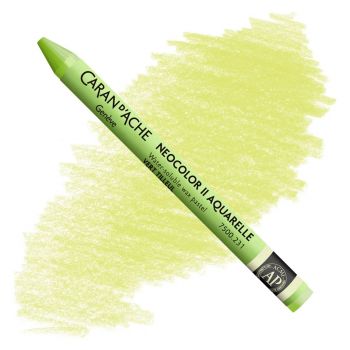 Caran d'Ache Neocolor II Water-Soluble Wax Pastels - Lime Green, No. 231