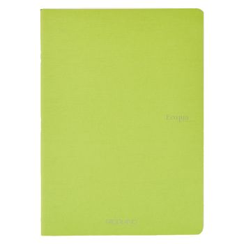 Fabriano EcoQua Notebook 8.3 x 11.7" Dot Grid Staple-Bound Lime