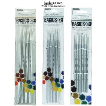 Liquitex BASICS White Nylon Brush Sets