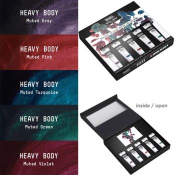 Liquitex Heavy Body Muted Collection Box Set of 5