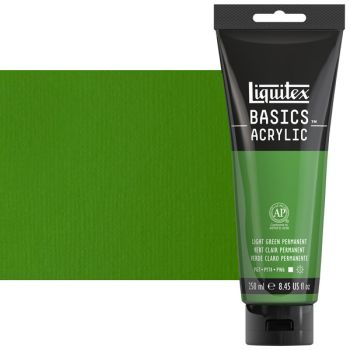 Liquitex Basics Acrylic Paint Permanent Green Light 250ml
